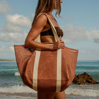 Mesh Beach Bag Tierra Clay