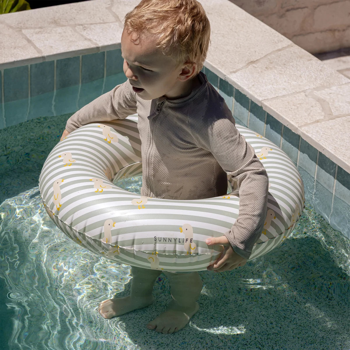 Mini Tube Pool Ring Dex the Duck Multi