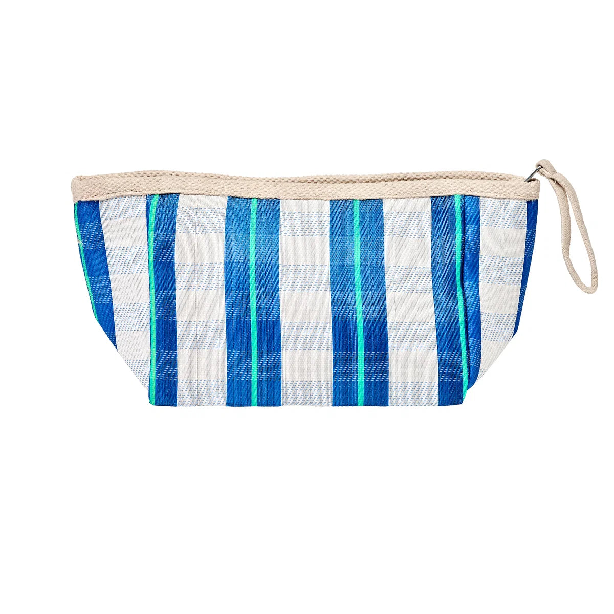 Recycled Nylon Beach Pouch La Mer Blue Neon