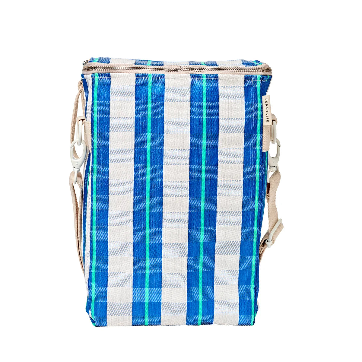 Recycled Nylon Drinks Cooler Bag La Mer Blue Neon