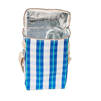 Recycled Nylon Drinks Cooler Bag La Mer Blue Neon