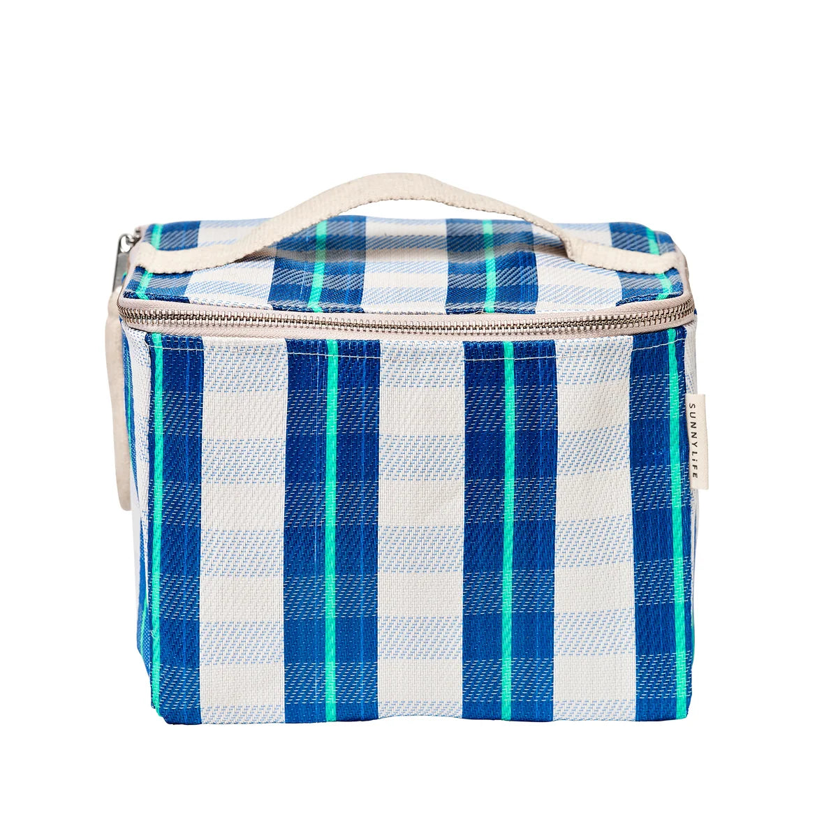 Recycled Nylon Lunch Cooler Bag La Mer Blue Neon