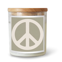 Peace Sign Sage Soul Candle