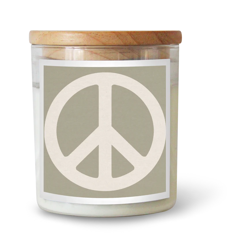 Peace Sign Sage Soul Candle
