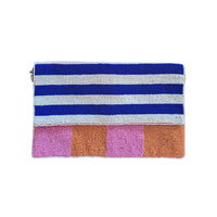 Beaded Clutch | Stripe