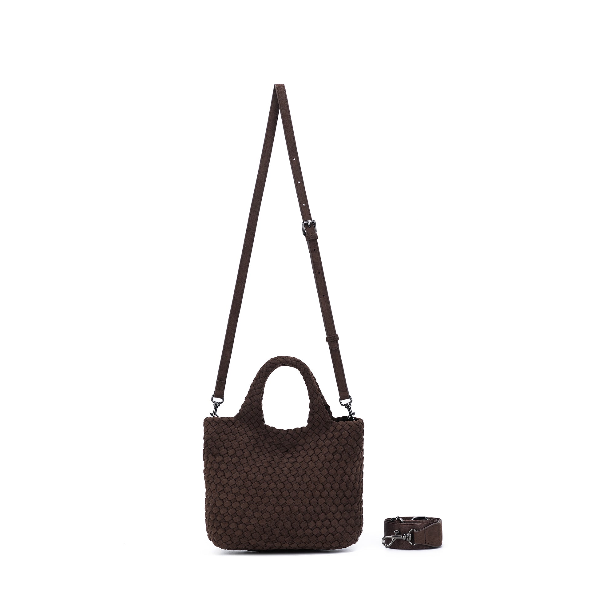 Cherie 2 Piece Suedette Mini Handbag | Chocolate