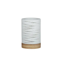 Porcelian/Wood Oil Lamp