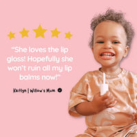 Natural Kids Lip Gloss Wands | Strawberry Cupcake