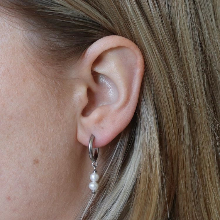Bularii Earrings | Silver Stainless Steel