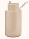 Ceramic Reusable Bottle Straw Lid | 68oz | 2 Litre