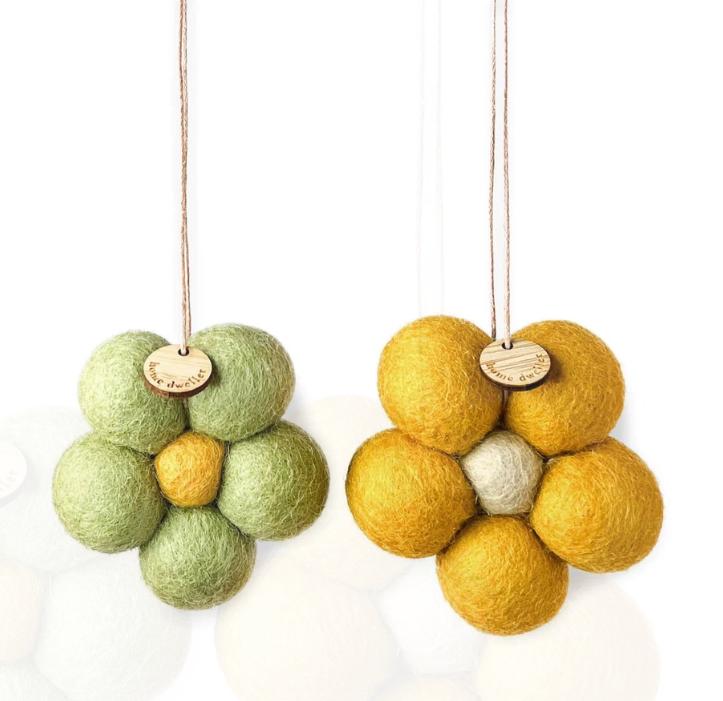 Felt Flower Hanging Fresheners