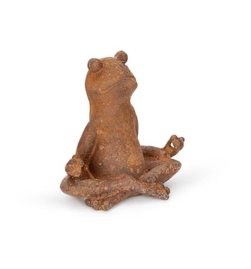 Yoga Frog Sitting Cast Iron