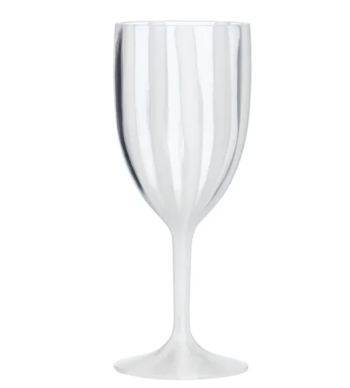 Cabana Acrylic Wine Glass | White