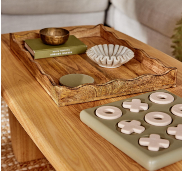 Ceramic Green Tic Tac Toe