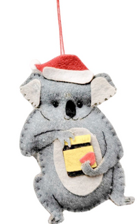 Renee Treml Koalas Hanging Decoration Grey