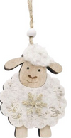 Fluffy Sheep Hanging Decorations White
