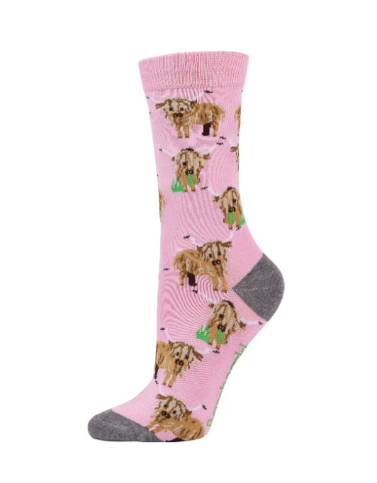 Hylander Cow | Womens Bamboo Sock