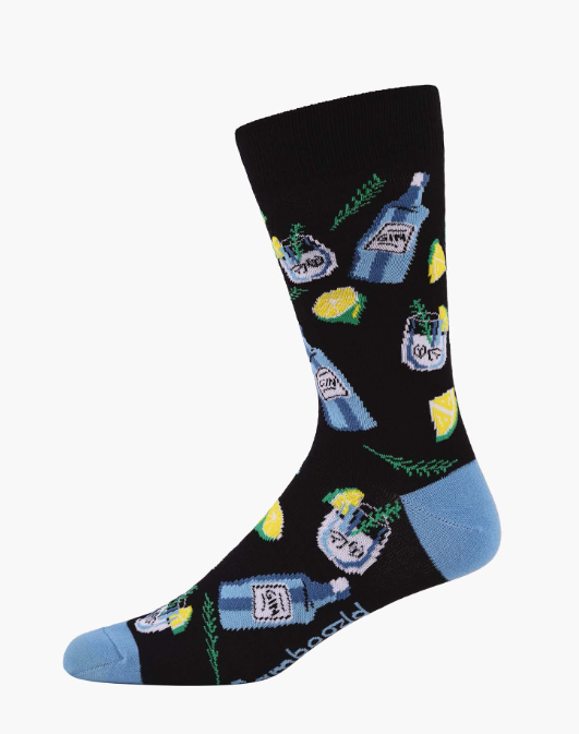 Gin Tonic Cocktail | Mens Bamboo Sock