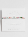 Green & Pink Mixed Mini Bead Bracelet | Love