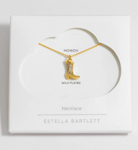 Pave Cowboy Boot Necklace | Howdy