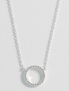 Circle CZ Silver Necklace | You Are Capable Of Amazing Things