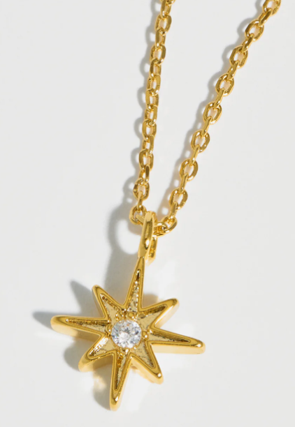 North Star CZ Pendant | Make a Wish