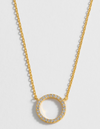 Circle CZ Gold Necklace | You Are Capable Of Amazing Things