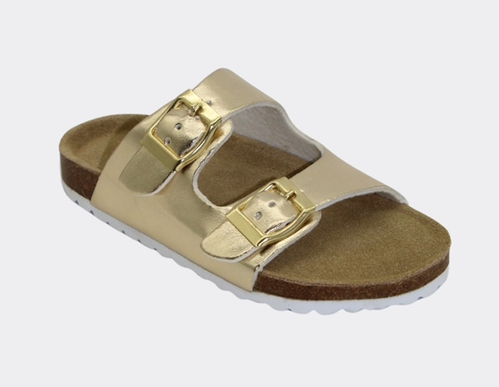 Molly Kids Sandal | Washed Gold