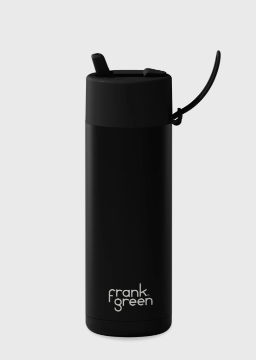 Ceramic Reusable Bottle with Flip Straw Lid | 20oz 595ml
