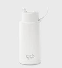 Ceramic Reusable Bottle with Flip Straw Lid | 34oz 1000ml