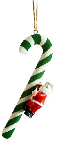 Candy Cane Metal Hanging Ornament