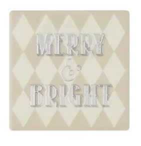 Merry Sparkle Ceramic Coaster