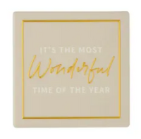 Merry Sparkle Ceramic Coaster