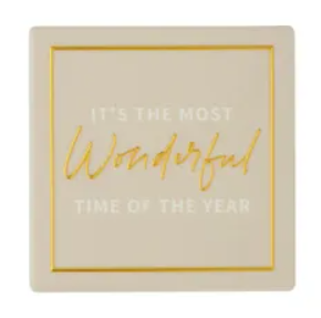 Merry Sparkle Ceramic Coaster