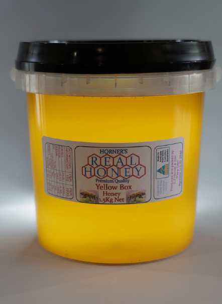 Horner's Honey Tub | Yellow Box 1.5kg