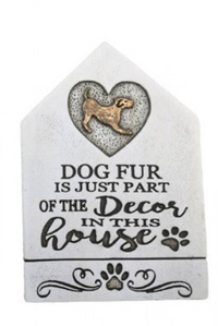 Cement Dog Sign