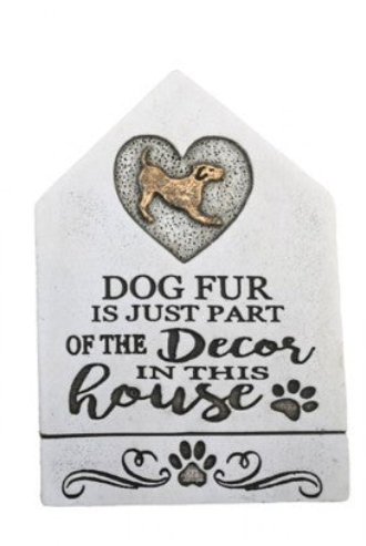 Cement Dog Sign