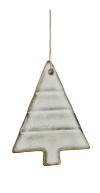 Tree Ornaments Ceramic | White