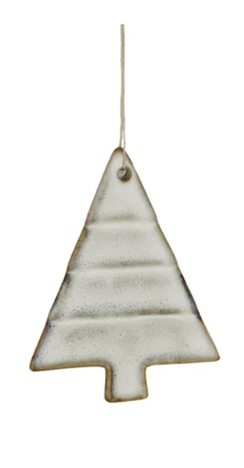 Tree Ornaments Ceramic | White