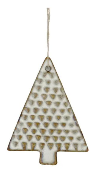 Tree Ornaments Ceramic | White
