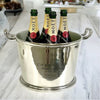 Shiny Nickle Champagne Bucket W/Logo