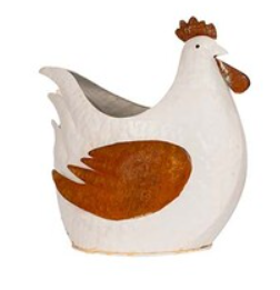 Fat Chooks Metal White/Rust