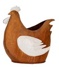 Fat Chooks Metal White/Rust