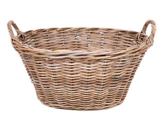 Oval Washing Basket | Grey