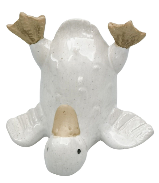 Quirky Ducks Ornament White