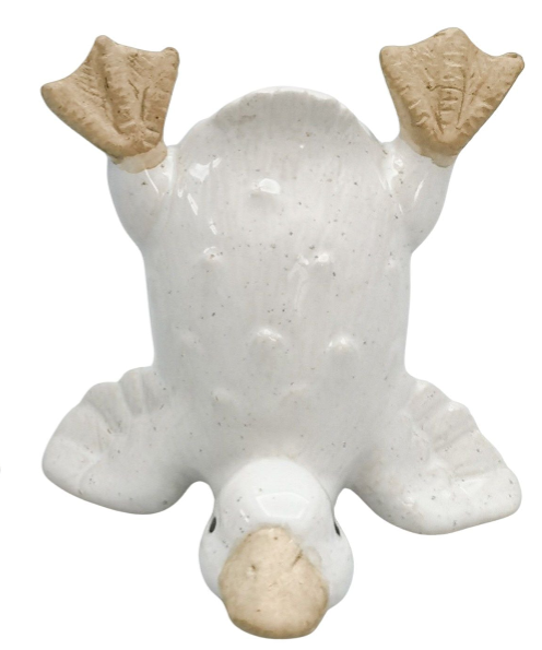 Quirky Ducks Ornament White