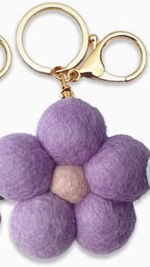 Felt Flower Keychain