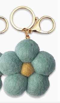 Felt Flower Keychain