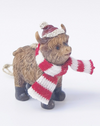 Highland Cow with Scarf Resin Hanging