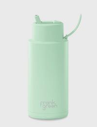 Ceramic Reusable Bottle with Flip Straw Lid | 34oz 1000ml